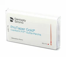 Protaper Gold Conform Fit Gutta Percha Points F2 Dentsply 60 Points Per Pack