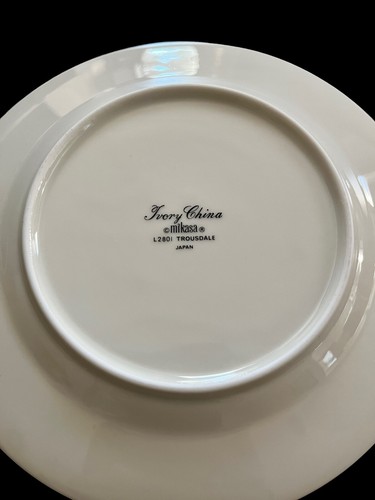 Set Of 2 Mikasa Ivory Bone China Trousdale L2801 Bread Plates 6-1/2” Excellent - Picture 5 of 5