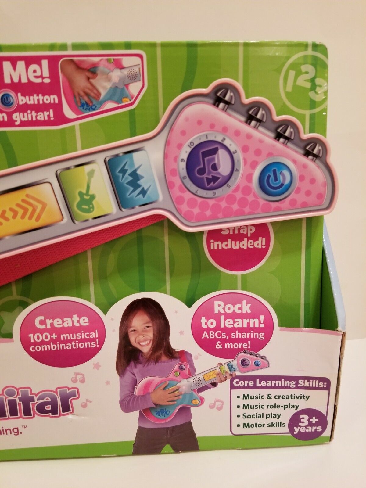LeapFrog Touch Magic Rockin' Guitar Pink Musical Learning Needs Batteries Optimale prijs