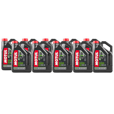 Motul 5100 4T 10W40 Technosynthese Ester 4-Stroke 40L Engine Motor Oil 10 x 4L