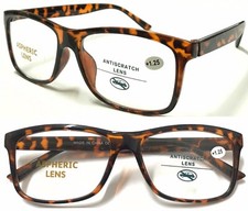 Simple Plain Reading Glasses 0~+4.0 Classic Quality Frame Big Lens Designed L140