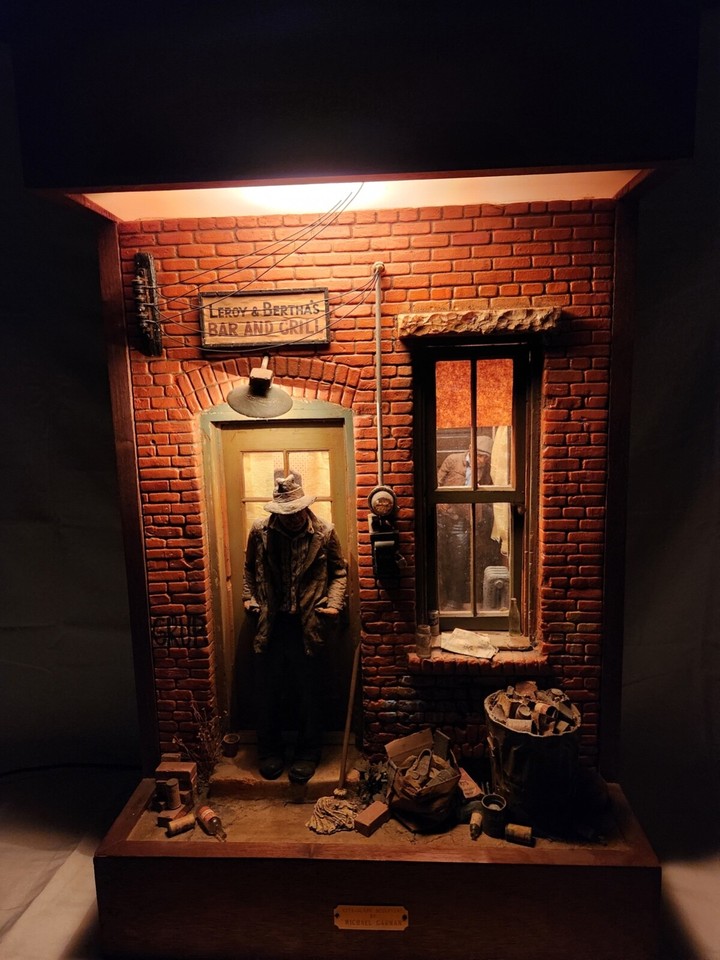 Magic Window 70s VINTAGE 70'S RARE MAGIC WINDOW MICHAEL GARMAN LIGHTED CITYSCAPE ...