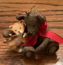 Kurt S Adler Hershey's Teddy Bear and Kitty Christmas Ornament Holiday 2   