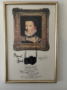 Maggie Smith + signed & framed 'Lettice & Lovage' poster