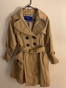 burberry blue trench coat
