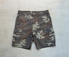 Levi  s Shorts Men  s 34 Green Camo Cargo Baggy Military Loose Army Work Skate Y2K