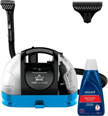 BISSELL SpotClean C3 Tragbarer 3-in-1 Fleckenreiniger für Teppiche & Polster Neu