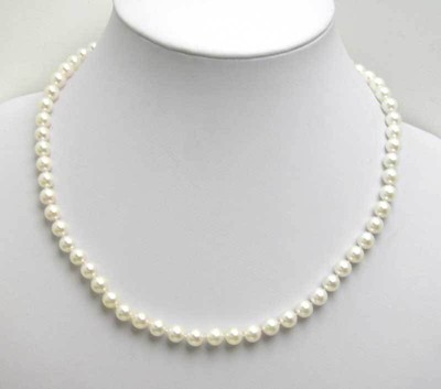 Natural Pearl Necklace AAAA7-8mm+10-12mm Japanese Round Pearl Necklace Multi purpose Long Necklace 80cm -925s - 36