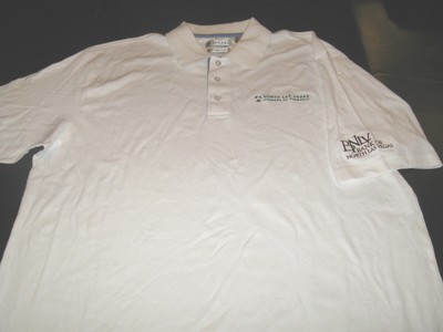 North Las Vegas Nevada Chamber of Commerce Bank White Golf Polo Shirt New! XL