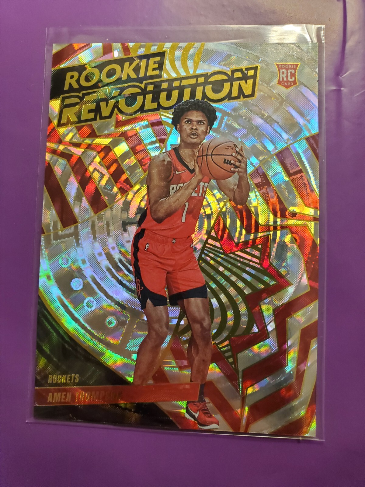 2023-24 Panini Revolution - Rookie Revolution Fractal #15 Amen Thompson (RC)