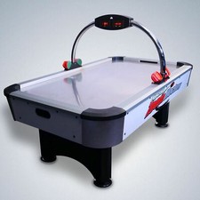 Premium 6ft Air Hockey Table Large with Pucks Overhead Scoreboard Indoor Game