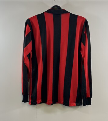 AC Milan L/S Home Football Shirt 1988/89 Adults XL Kappa G50 | eBay UK