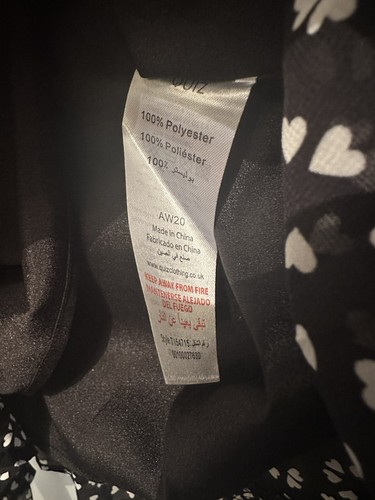 ~* QUIZ - OVERLAY BLOUSE - BLACK WITH HEARTS - SIZE 18 - NEW *~ - Picture 10 of 13