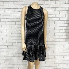 Loft Women’s Dotted Flounce Swing Dress - Size Small