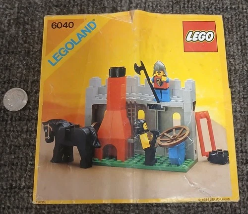 LEGO 6040 Castle Manual Only Lion Knights Blacksmith Shop  Instructions