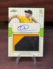 2022 Leaf Perfect Game National Showcase Thomas White Auto Player Worn Patch /10