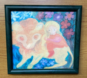 Angela Koconda-Brons Art - Duschka With the Lion - Rudolf Steiner Waldorf School