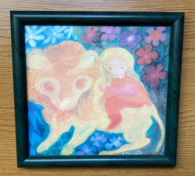 Angela Koconda-Brons Art - Duschka With the Lion - Rudolf Steiner Waldorf School