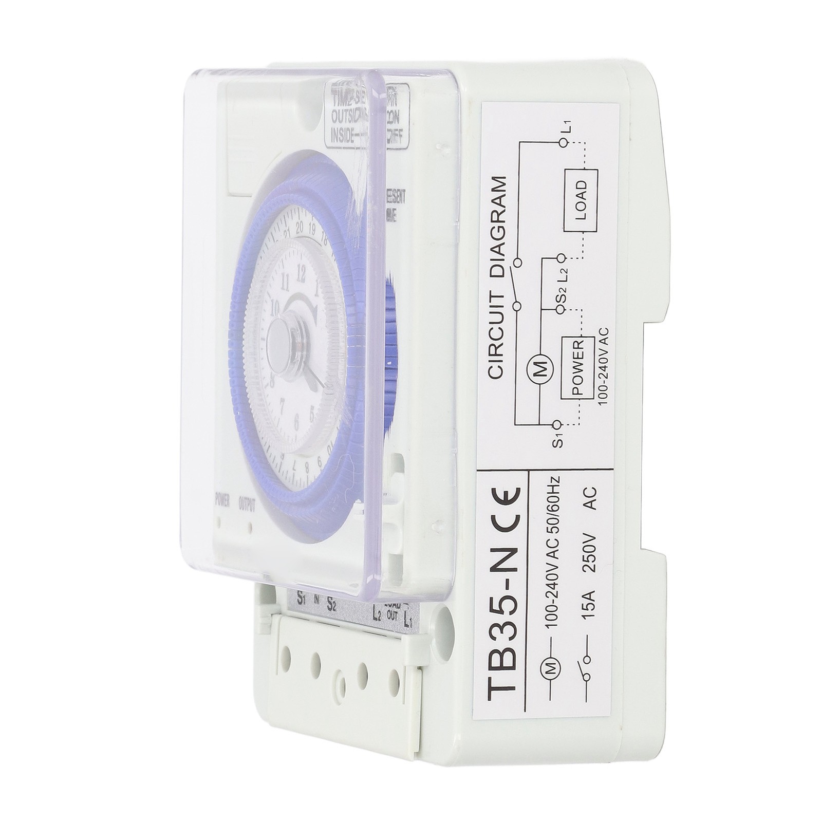 New Time Switch Mechanical Timer 24 Hours Controller For Light Oven 100-240VAC