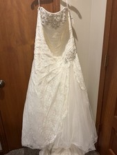 18w David's Bridal Wedding Dress 9yp3344 Ivory