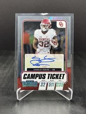 2021 Panini Contenders Draft Samaje Perine Campus Ticket Autograph 08/25 #LT-SP