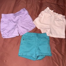 Lot of 3 Pairs of Shorts, Girls 4T, Brands Garanimals, Falls Creek, 365 Kids