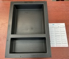 Recessed Shower Niche 17X25" Fin Niche Ready to Tile w/ Double Shelves B6