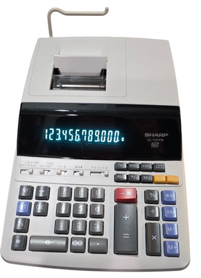 Sharp EL-1197PIII 12 Digit Printing Calculator Heavy Duty Tested Clean