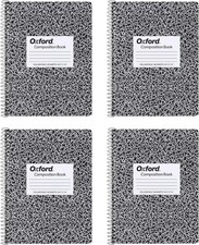 Spiral Composition Notebooks, 4 Pack, College Ruled Paper, 9-3/4 x 7-1/2 Inch...