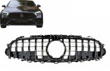 Zentraler Grill für Mercedes CLS-Klasse C257 2018+ GTR Look Glänzend schwarz Zentraler Grill für Mercedes CLS-Klasse C257 2018+ GTR Look Glänzend schwarz