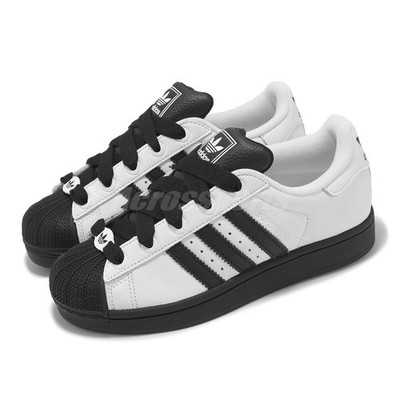adidas gazelle silver green womens adidas Women's Superstar II Shoes, Size 7, Black/Black/White main image 0