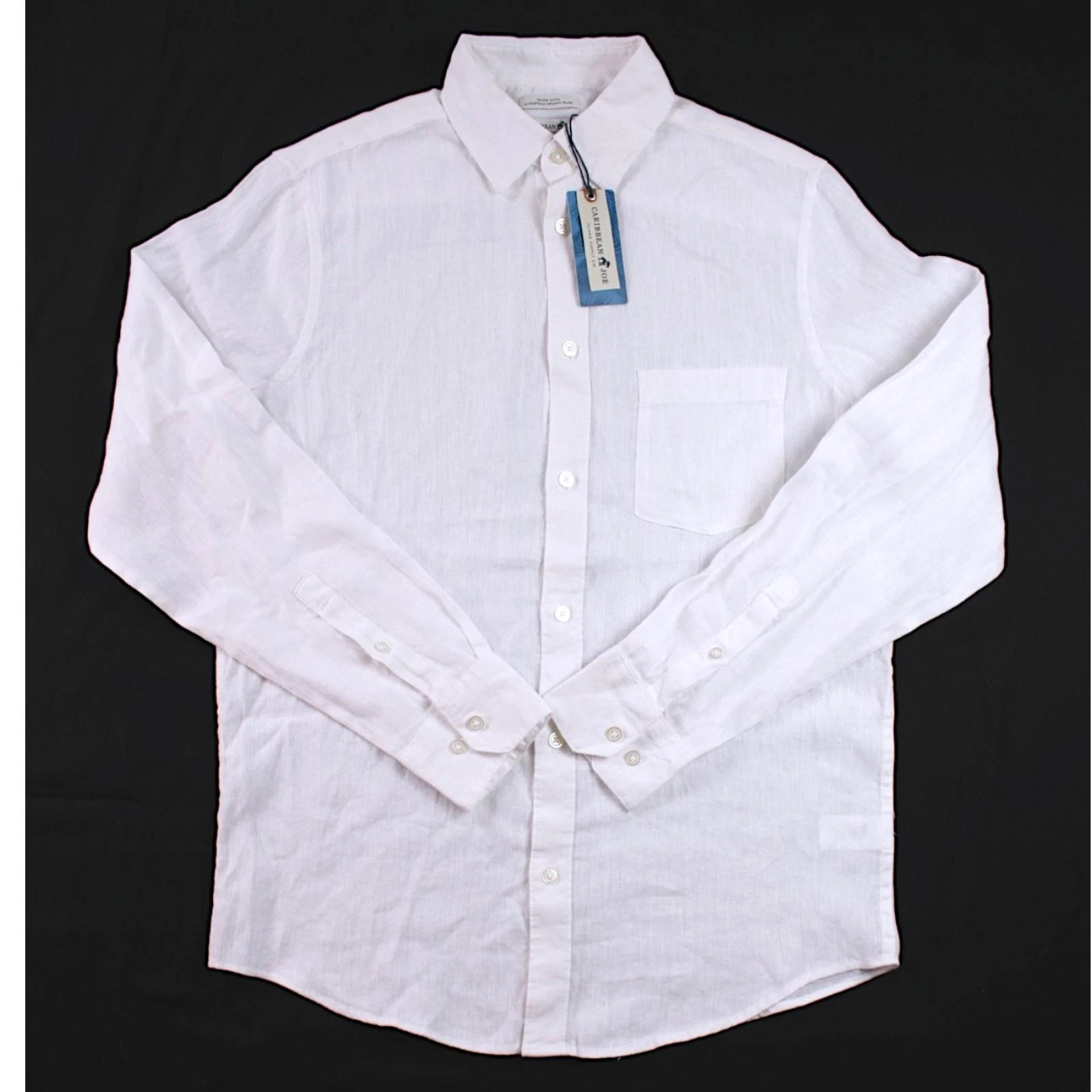 Caribbean Joe Shirt Mens L White 100% Linen Long Sleeve Button Front Casual NEW
Opens in a new windo