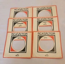 45 RPM 7" RECORD SLEEVES CO. SLEEVE 6 PACK SEE PHOTOS RCA/Victor Records SLV334