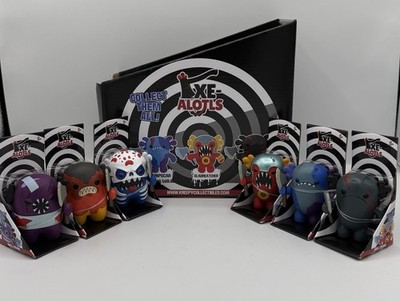 AXE-ALOTLS Series 1 Full Set of 6 Creepy Cute Axolotl Figures w/Shelf Box