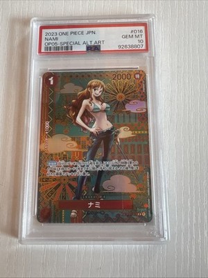 Bandai One Piece Nami OP05 Special Alternative Art Foil OP01-016 PSA 10 JP
