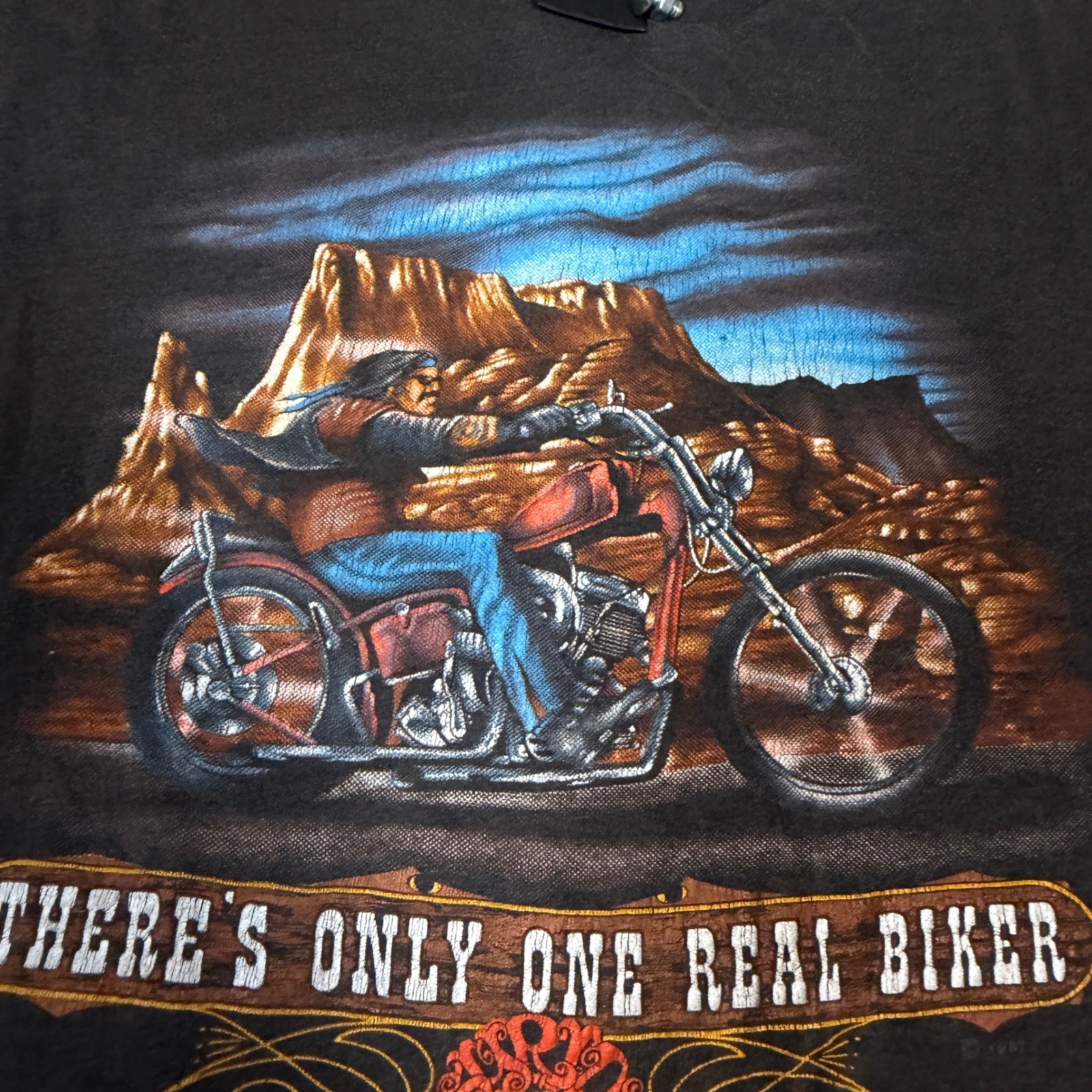 Vintage 1987 3D Emblem Easyriders Biker soft T-Shirt … - Gem