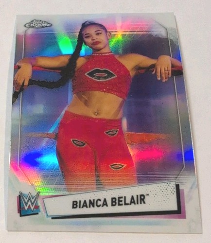 Bianca Belair [Refractor] #50 2021 Topps Chrome WWE card