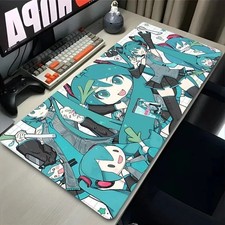 Hatsune Miku Keyboard Desk Mat Large Mouse Mat Locked Edge 60cm x 30cm