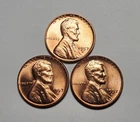 3 X 1957 D LINCOLN WHEAT PENNY UNC 3 COIN SET #P3670