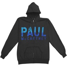 Men's Paul Mccartney Paul McCartney Guitar Zippered Hooded Sweatshirt Small