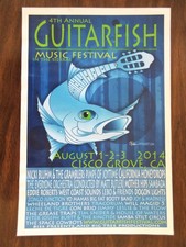 ORIGINAL Guitarfish Music Festival 2014 Promo Poster  12” x 18”
