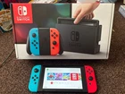 Nintendo Switch Console, Boxed 32GB Neon Red/Blue, near mint, hall effect sticks