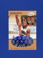 1999 Sage Auto Bronze /650 Devean George #A20 Rookie Autograph RC