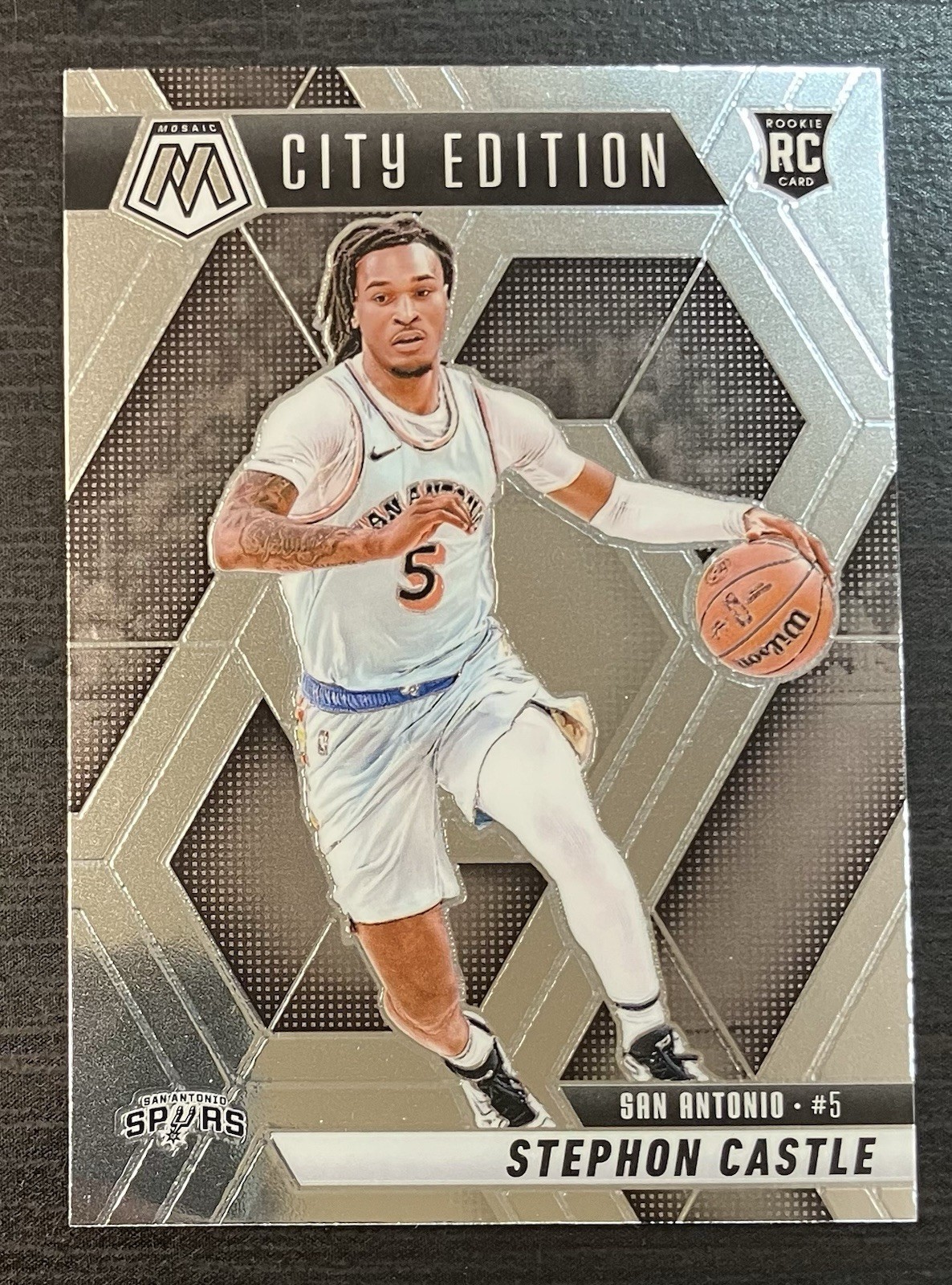 2024-25 Panini Mosaic Stephon Castle City Edition #290 RC