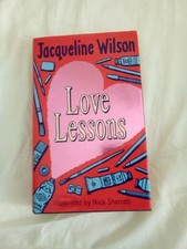 Signed LOVE LESSONS Jacqueline Wilson Book DJ Hardback Girls Teens School Family