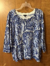 Talbots 2X Pullover Sweater, Cotton/Rayon Blend, VGC