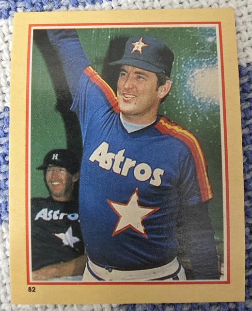 1984 Fleer Star Sticker #82 Nolan Ryan - Houston Astros - NM-MT