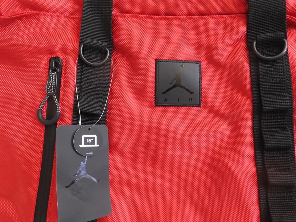 Bolso de Mano Nike Air Jordan Jumpman Negro-Rojo [9A0362-R78] Foto 2 de 4