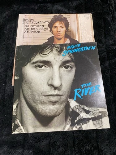 Bruce Springsteen Vinyl Record Lot of 2 The River Darkness On The Edge of Town