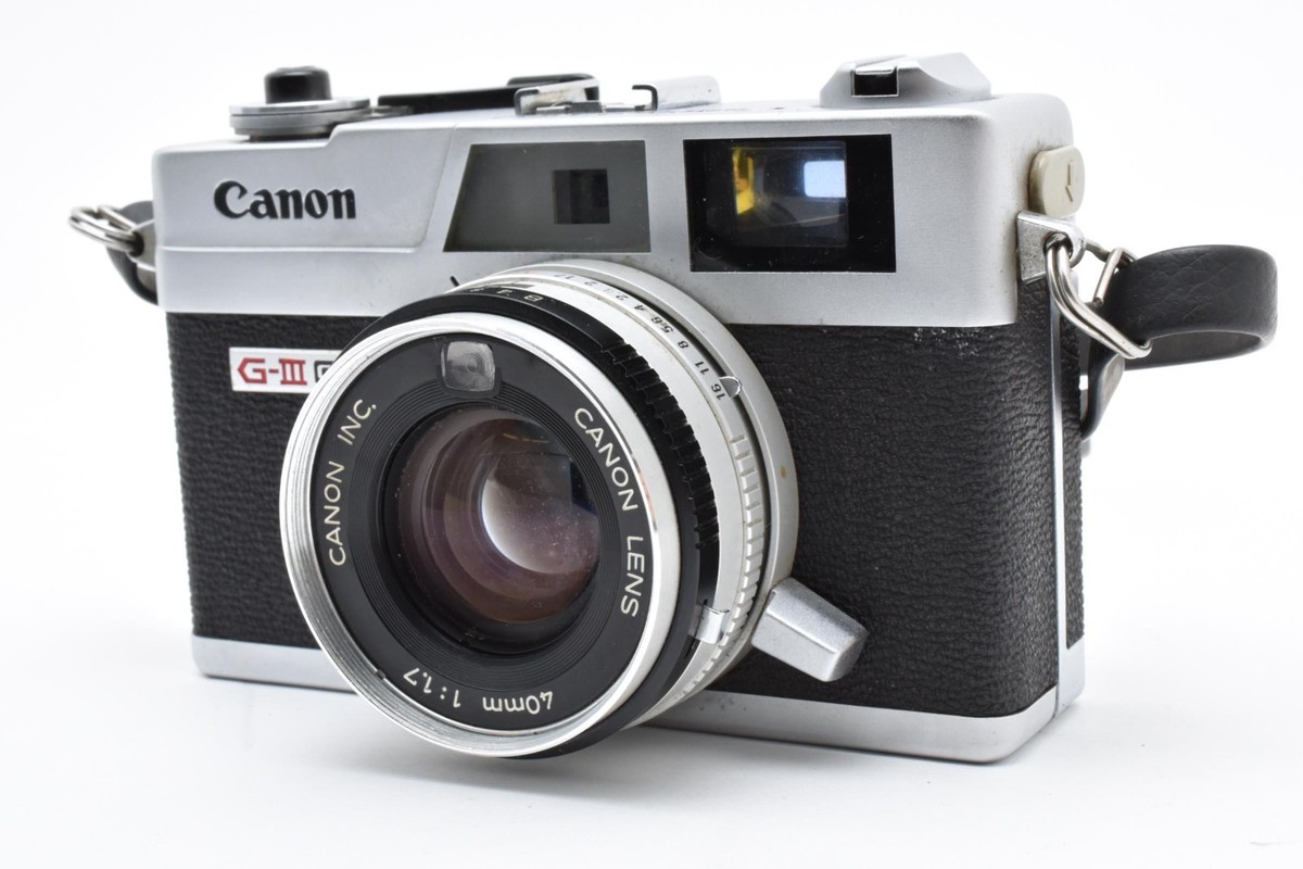 フィルムカメラ CANON CANONET QL17(QL19 Giii) Canon Canonet QL17 GIII 35mm Film Camera Black From JAPAN 2621929
